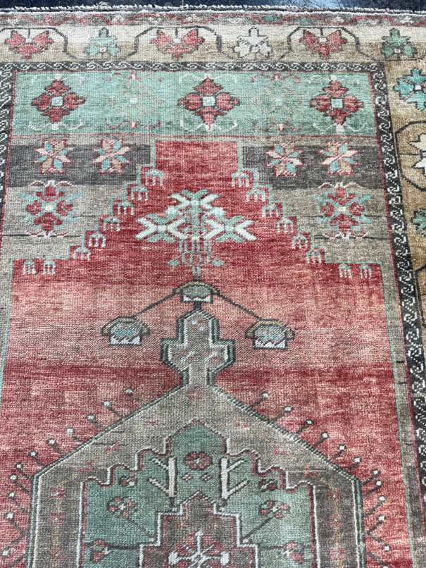 Turkish Vintage Rug 3'7" x 6'8" #24763