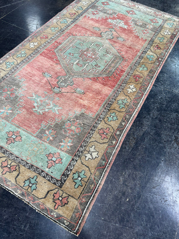 Turkish Vintage Rug 3'7" x 6'8" #24763