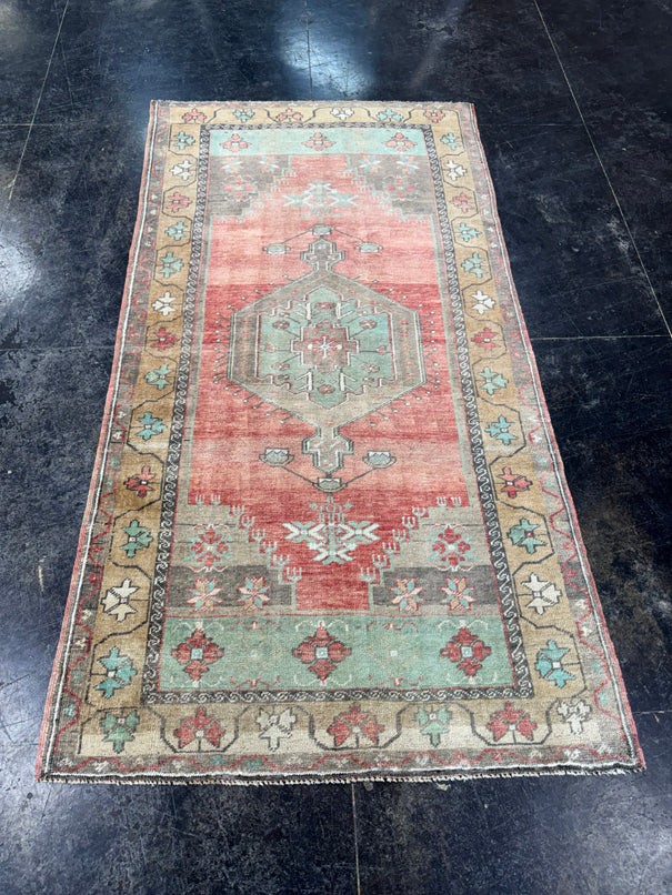 Turkish Vintage Rug 3'7" x 6'8" #24763