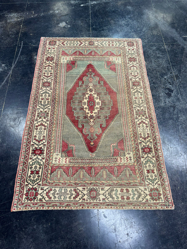 Turkish Vintage Rug 4'2" x 6'6" #24760