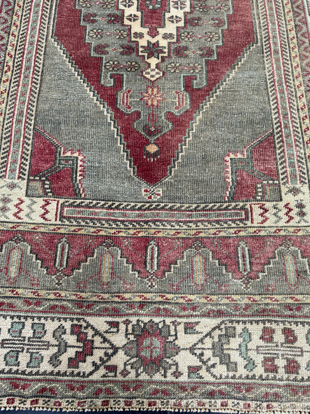 Turkish Vintage Rug 4'2" x 6'6" #24760