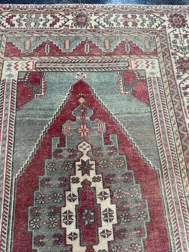 Turkish Vintage Rug 4'2" x 6'6" #24760