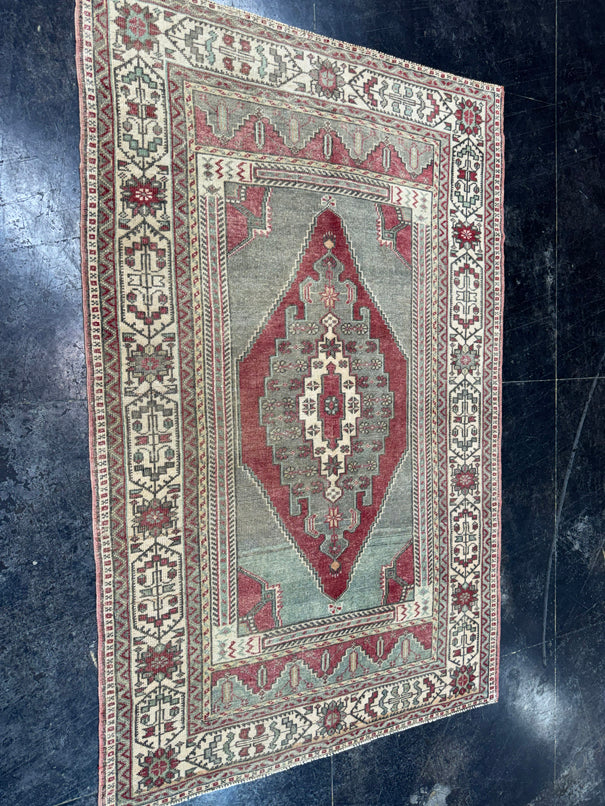 Turkish Vintage Rug 4'2" x 6'6" #24760