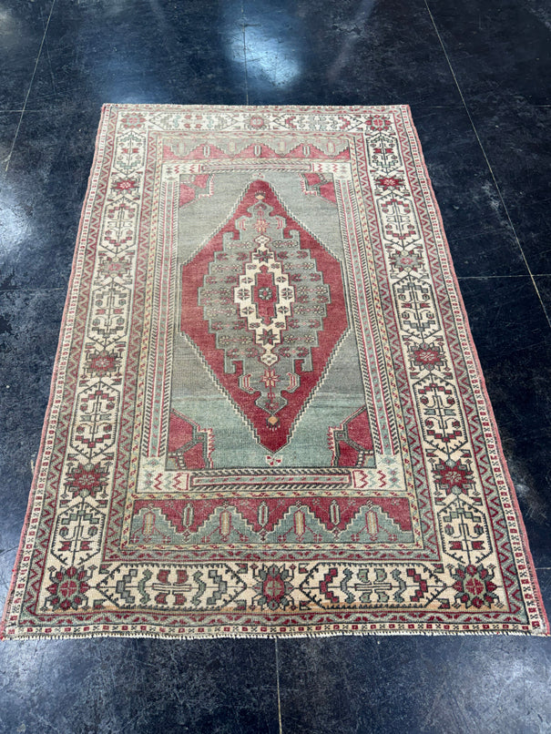 Turkish Vintage Rug 4'2" x 6'6" #24760