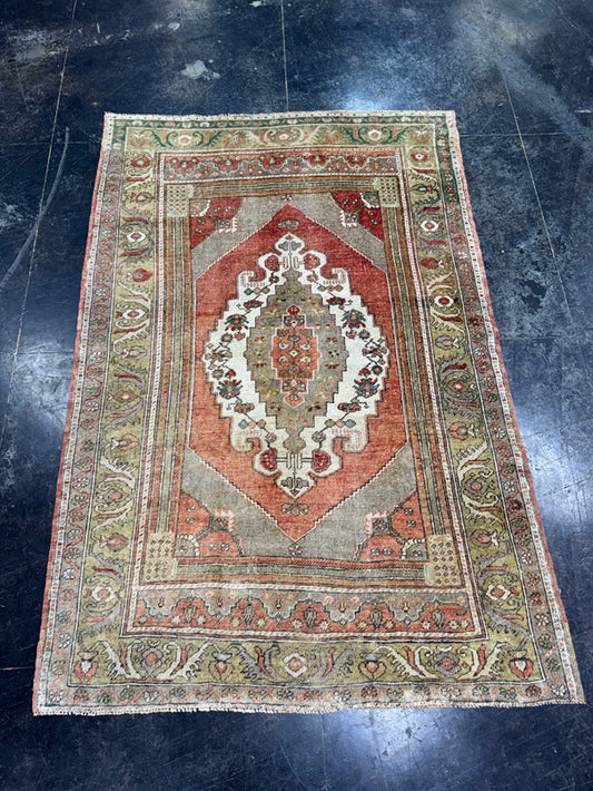 Turkish Vintage Rug 4'7" x 6'10" #24761