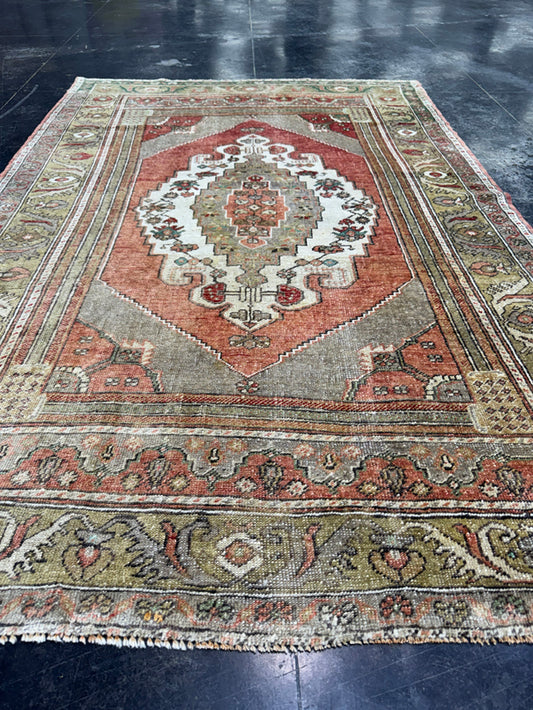 Turkish Vintage Rug 4'7" x 6'10" #24761