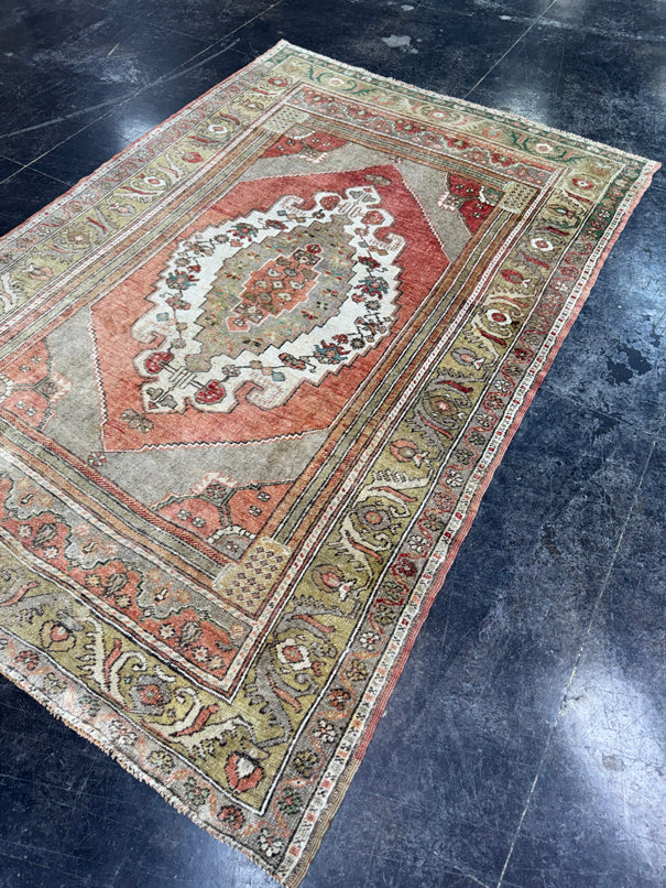 Turkish Vintage Rug 4'7" x 6'10" #24761