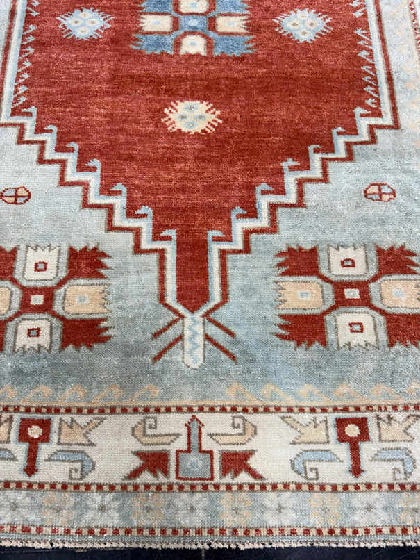 Turkish Vintage Rug 4'3" x 5'8" #24758