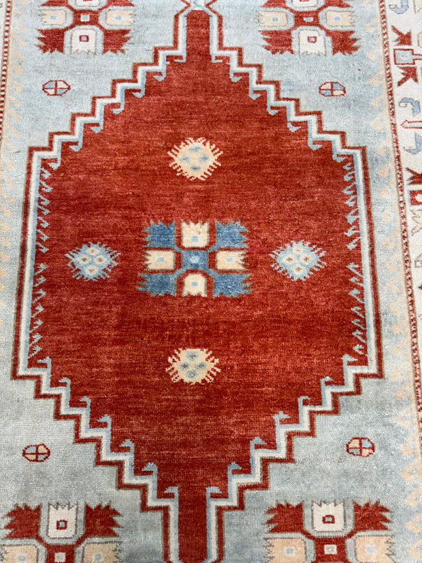 Turkish Vintage Rug 4'3" x 5'8" #24758