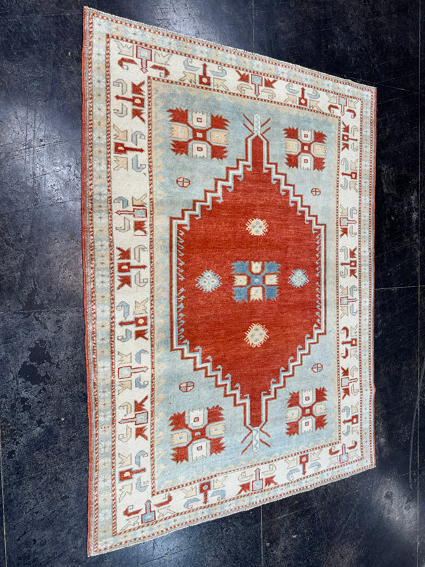 Turkish Vintage Rug 4'3" x 5'8" #24758