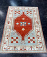 Turkish Vintage Rug 4'3" x 5'8" #24758