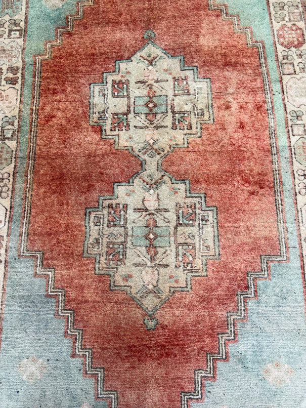 Turkish Vintage Rug 3'7" x 6'2" #24759