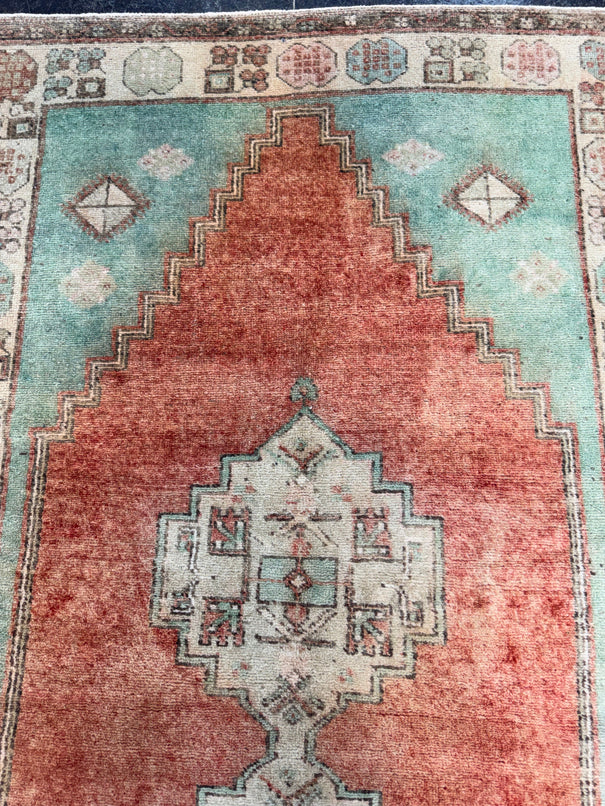 Turkish Vintage Rug 3'7" x 6'2" #24759