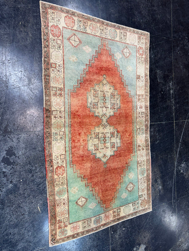 Turkish Vintage Rug 3'7" x 6'2" #24759