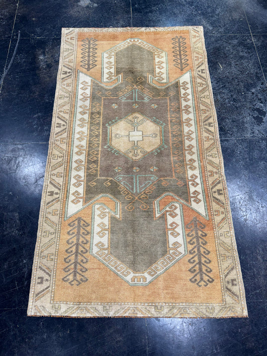 Turkish Vintage Rug 3'6" x 6'5" #24756