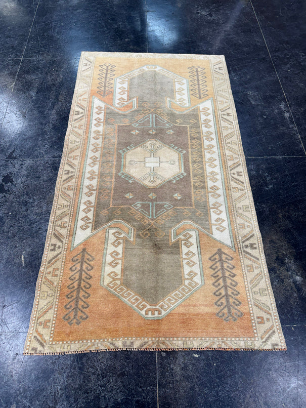 Turkish Vintage Rug 3'6" x 6'5" #24756