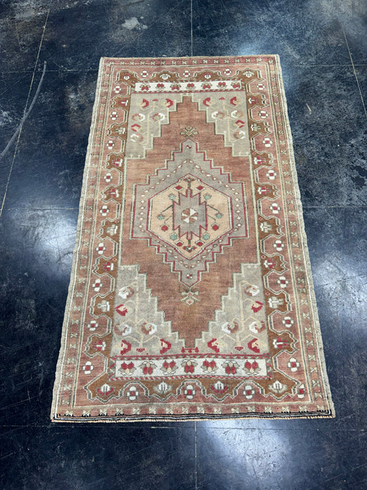 Turkish Vintage Rug 3'5" x 6'3" #24757