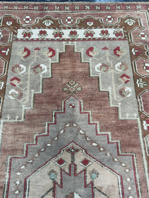 Turkish Vintage Rug 3'5" x 6'3" #24757