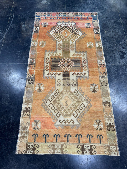 Turkish Vintage Rug 3'5" x 6'10" #24754