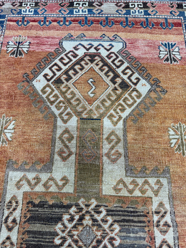Turkish Vintage Rug 3'5" x 6'10" #24754