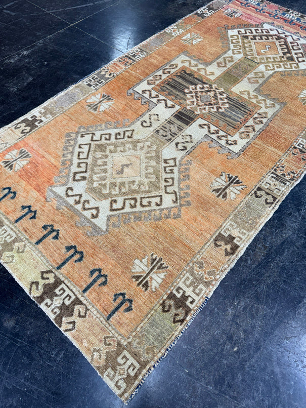 Turkish Vintage Rug 3'5" x 6'10" #24754
