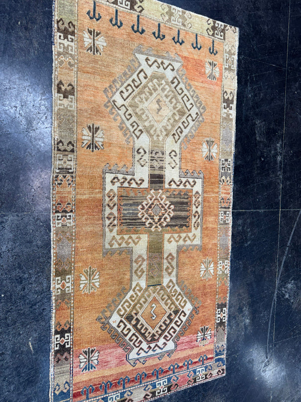 Turkish Vintage Rug 3'5" x 6'10" #24754