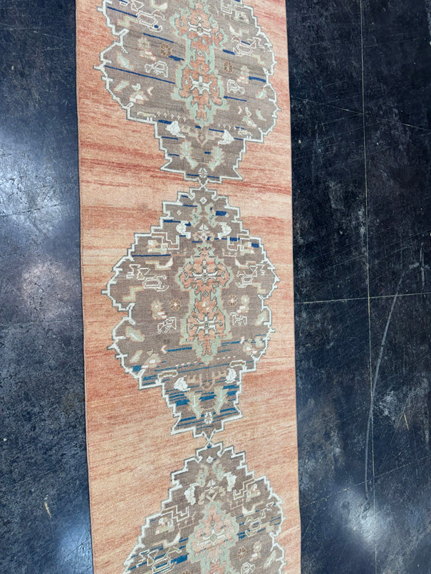 Turkish Vintage Runner Rug 3' x 9'8" #24755