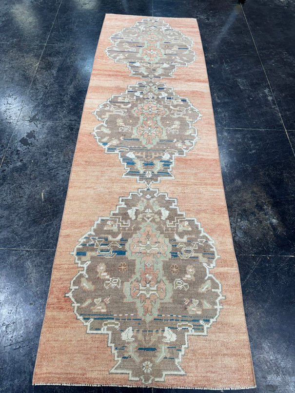 Turkish Vintage Runner Rug 3' x 9'8" #24755