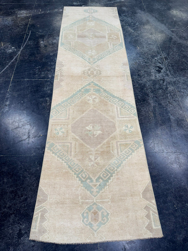 Turkish Vintage Runner Rug 2'11'' x 10'8" #24752