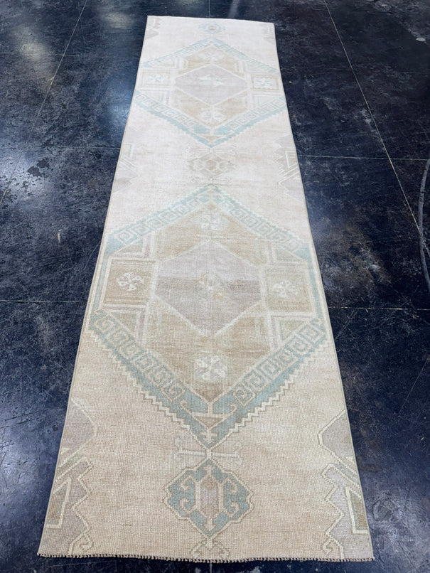 Turkish Vintage Runner Rug 2'11'' x 10'8" #24752