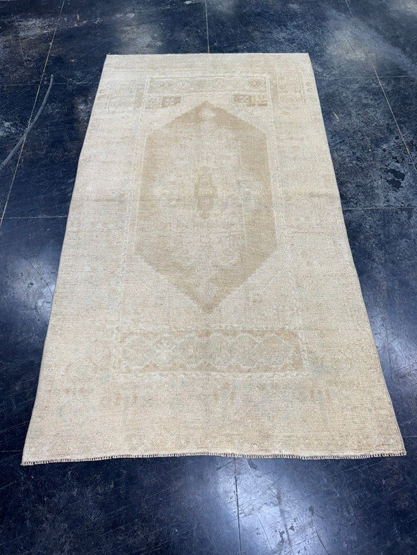 Turkish Vintage Rug 3'10" x 7' #24753