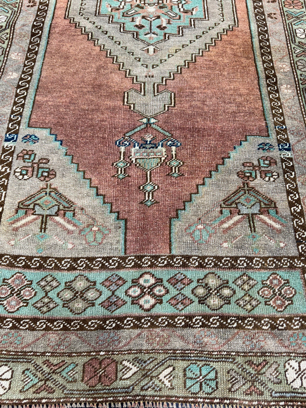 Turkish Vintage Rug 3'2" x 6'7" #24751