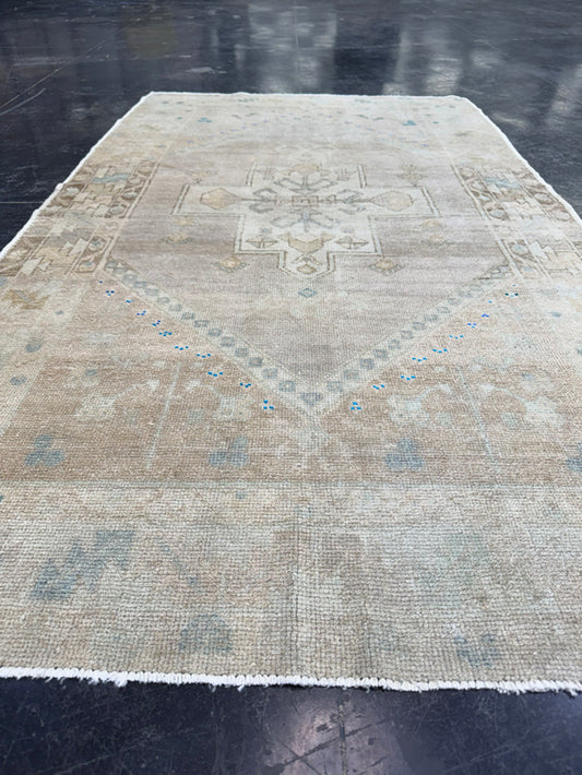Turkish Vintage Rug 3'5" x 6' #24748