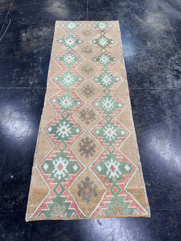 Turkish Vintage Runner Rug 2'4'' x 6'4" #24749
