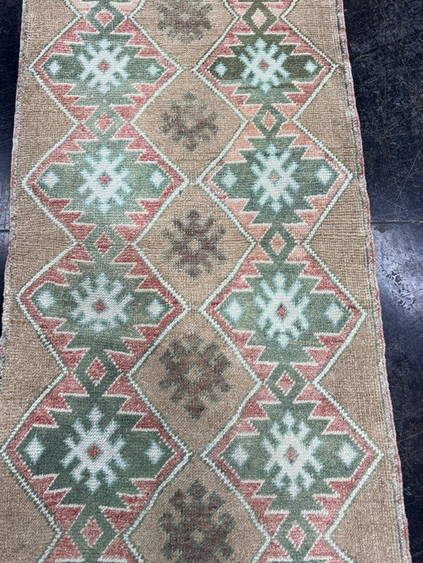 Turkish Vintage Runner Rug 2'4'' x 6'4" #24749