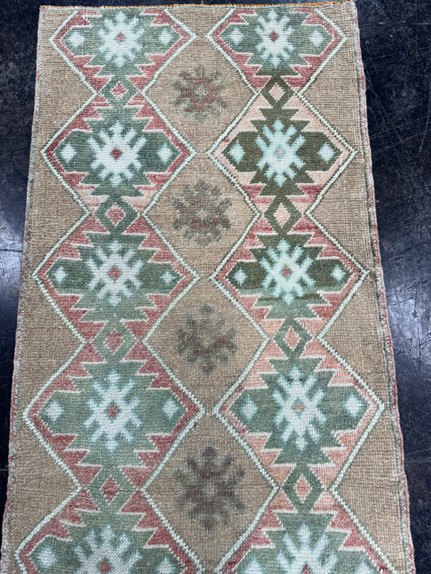 Turkish Vintage Runner Rug 2'4'' x 6'4" #24749
