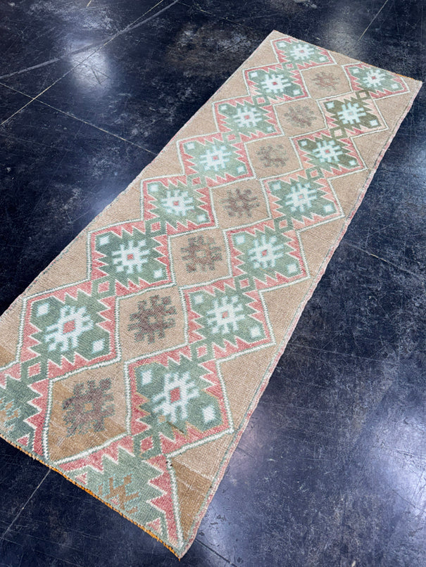Turkish Vintage Runner Rug 2'4'' x 6'4" #24749