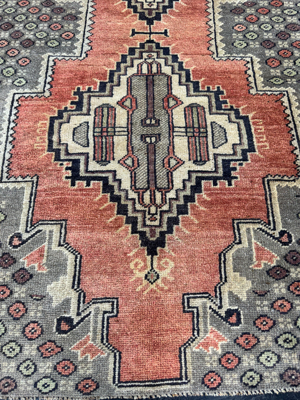 Turkish Vintage Runner Rug 3'2" x 7'5" #24744