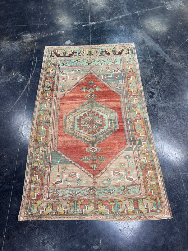 Turkish Vintage Rug 4'11" x 8'3" #24743