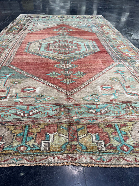 Turkish Vintage Rug 4'11" x 8'3" #24743