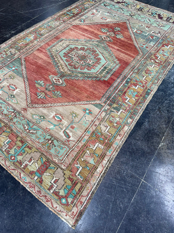 Turkish Vintage Rug 4'11" x 8'3" #24743