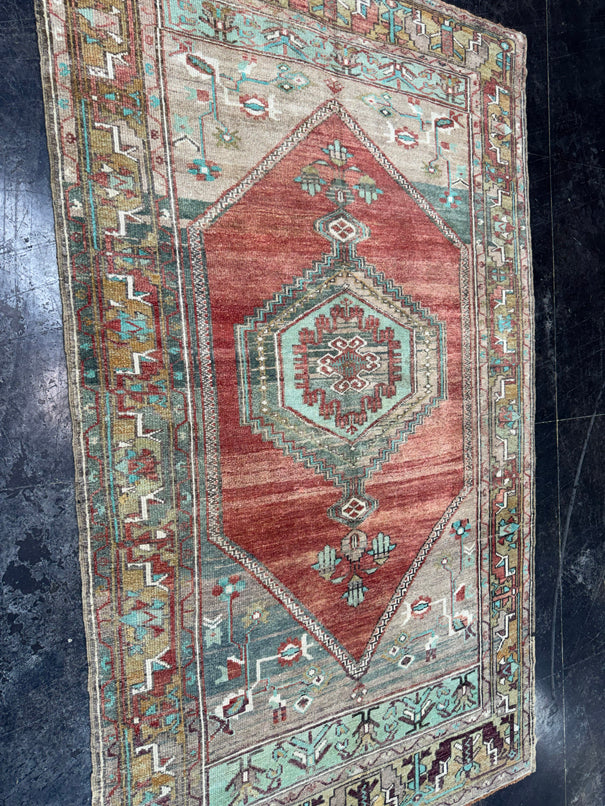 Turkish Vintage Rug 4'11" x 8'3" #24743