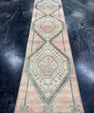 Turkish Vintage Runner Rug 2'9" x 10'11" #24740