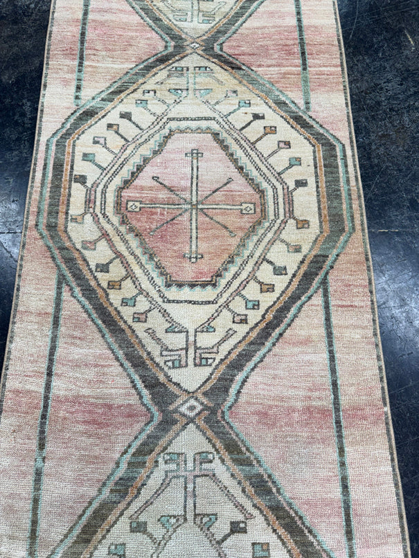 Turkish Vintage Runner Rug 2'9" x 10'11" #24740