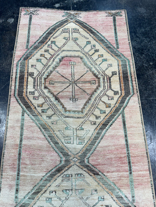 Turkish Vintage Runner Rug 2'9" x 10'11" #24740