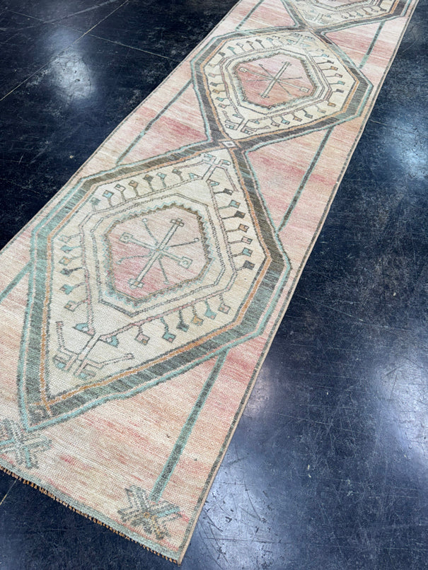 Turkish Vintage Runner Rug 2'9" x 10'11" #24740