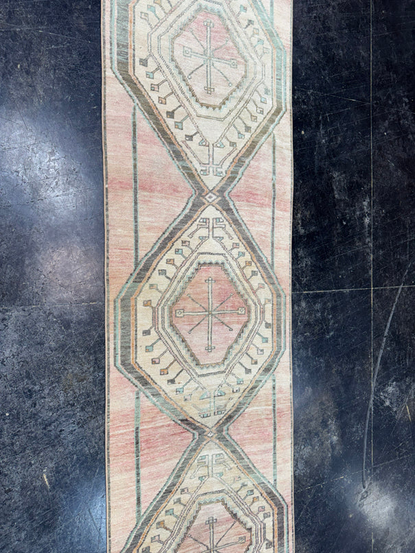 Turkish Vintage Runner Rug 2'9" x 10'11" #24740