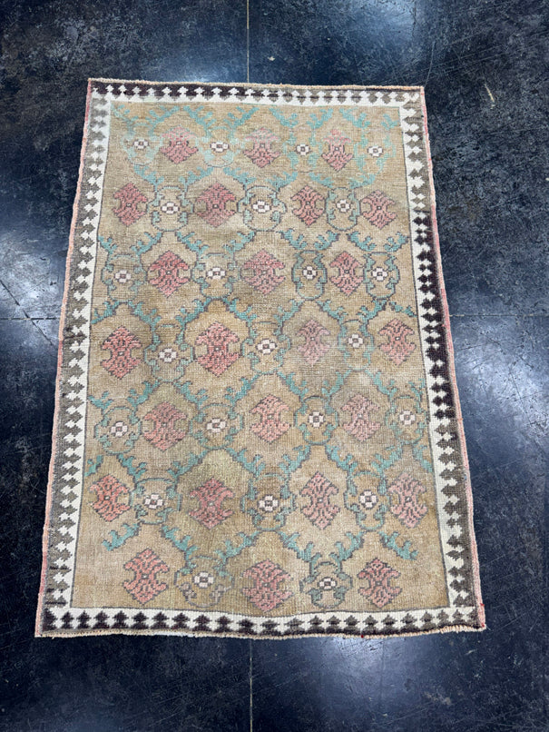 Turkish Vintage Rug 2'11" x 4'3" #24738