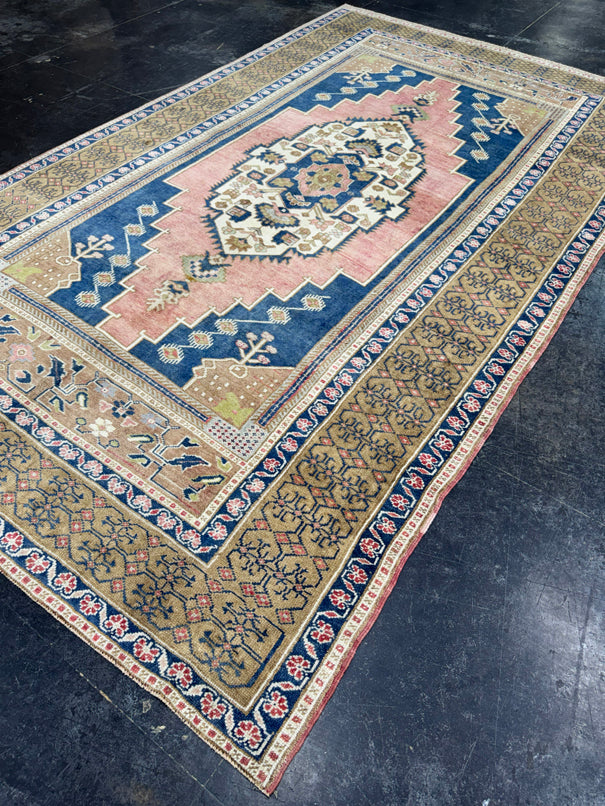 Turkish Vintage Rug 6'7" x 11'3" #24716