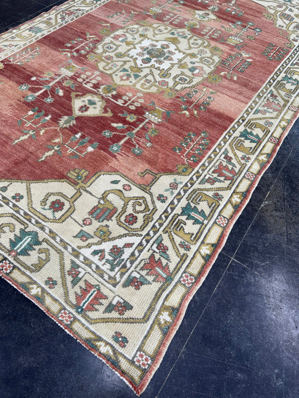 Turkish Vintage Rug 5'8" x 9'2" #24714